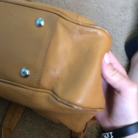 B. Makowsky Tan Leather Shoulder Bag - Picture 10 of 10